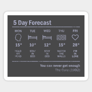 Friday I'm in love Forecast Magnet